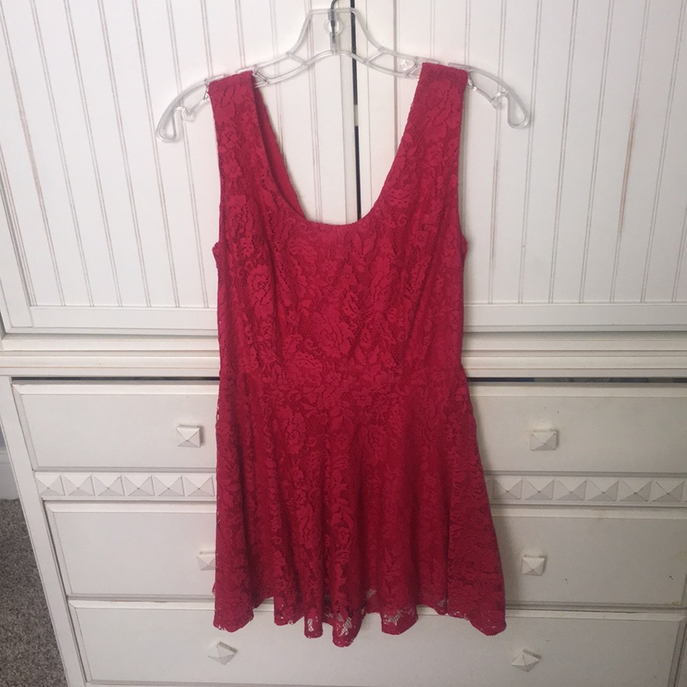 pink lace dress